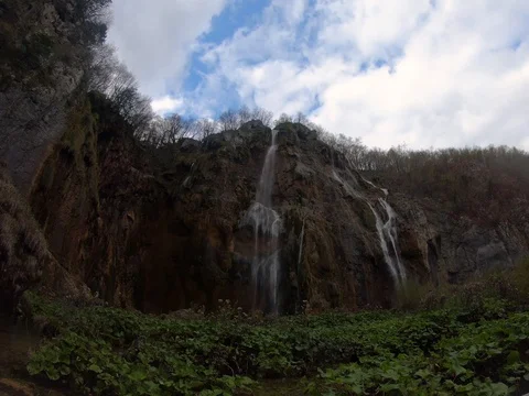 Time Lapse of waterfall cascade scenery in Plitvice Lakes, Croatia. Stock Footage 115905897
