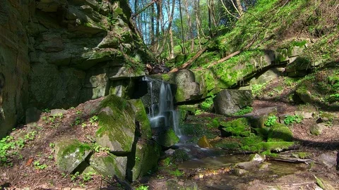 Time lapse of Waterfall in the forest Stock Footage 84701598
