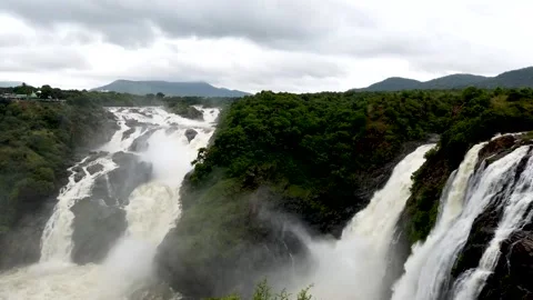 Time lapse waterfall in Karnataka, India. Stock Footage 313850575
