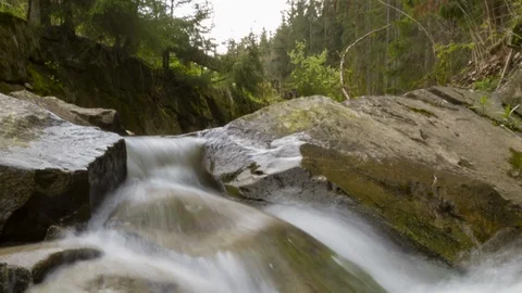 Time lapse of the waterfall on the river. 스톡 동영상 110751869