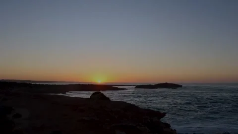 Time lapse of the waves, dawn and sunrise view. Stock Footage 292499465
