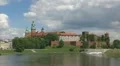Time lapse Wawel Castle Krakow Poland landmark tourism attraction lake famous HD Footage