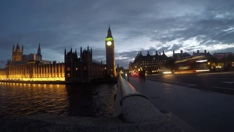 Time lapse westminster bridge Stock Footage 76104279