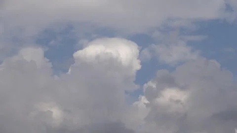 Time lapse of white and grey clouds Stock Footage 285950086