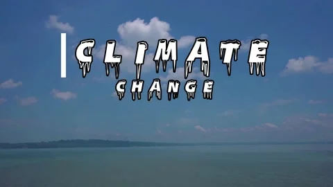 Time lapse white bright clouds in the blue sky weather above the sea Video stock 230373781