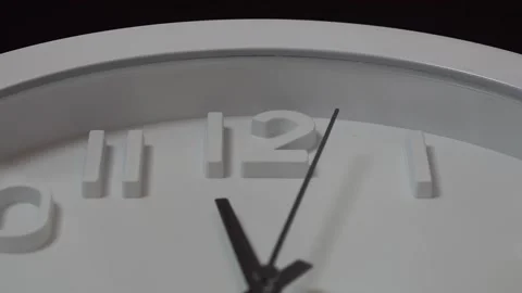 Time lapse white clock Stock Footage 142667794