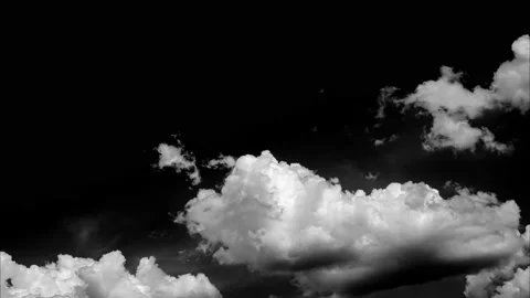 Time Lapse of White cloud on Black sky. Stock Footage 131745507