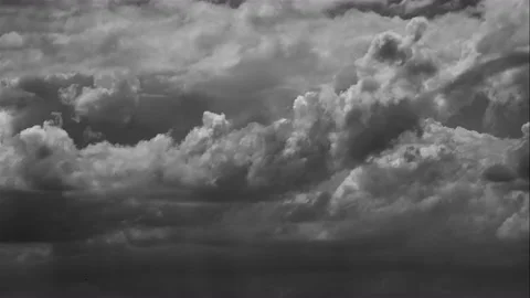 Time Lapse of White cloud isolated on a black background realistic cloud. Stock Footage 188563641