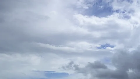 Time lapse white cloud moving in blue sky. Stock Footage 158198852