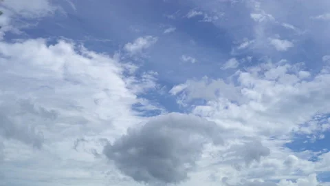 Time lapse white cloud moving in blue sky. Stock Footage 158200962