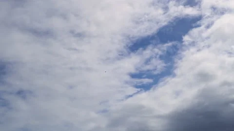 Time lapse white cloud moving in blue sky. Stock Footage 158783387