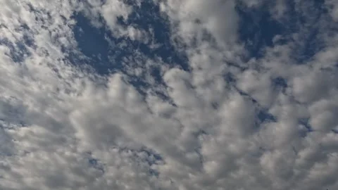 Time Lapse White Clouds Flying Moving in Blue Sky with Sun Rays background Stock Footage 253665741