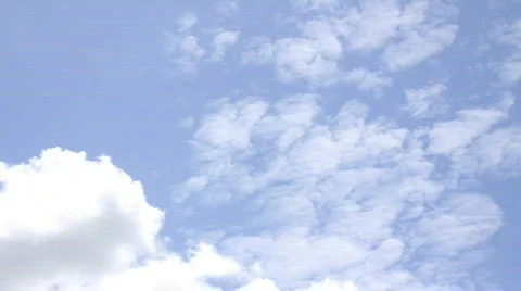 Time Lapse: White Clouds Stock Footage 352553