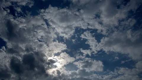 Time Lapse Of White Clouds Stock Footage 119330147