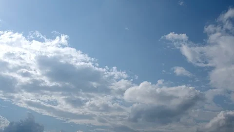 Time Lapse Of White Clouds Stock Footage 119334029