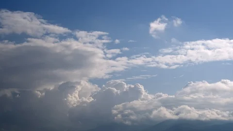 Time Lapse Of White Clouds Stock Footage 119336968