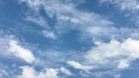 Time lapse with white clouds forming on sky. Stock Footage 283777877