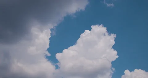 Time lapse of white clouds getting ready to storm Stock Footage 134657186