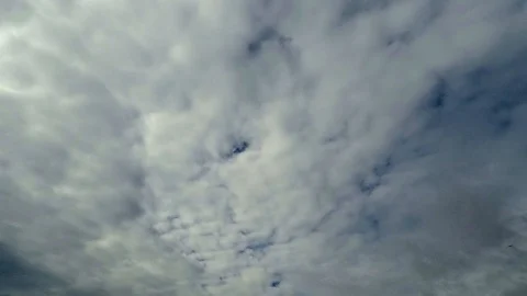 Time Lapse Of White Clouds Moving In A Blue Sky Stock Footage 96246988
