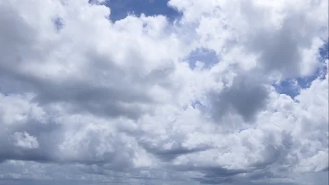 A time lapse of white clouds moving across a blue sky. Stock-Footage 107461717