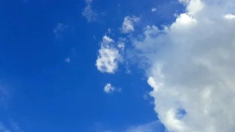 Time lapse white clouds moving in blue sky Stock Footage 115149727