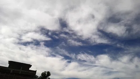 Time Lapse White Clouds Moving Very Beautiful Stock Footage 304934080