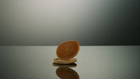 Time lapse of white clouds moving fast across blue sky over gre Stock Footage 326030563