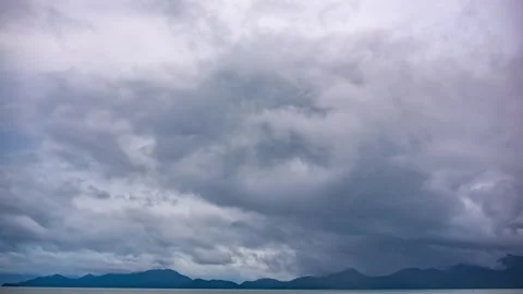 Time lapse of white clouds on the sky , 4K Sky Time lapse Stock Footage 253177521