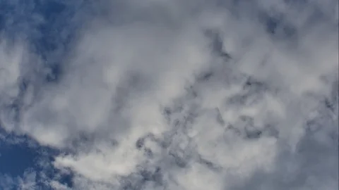 Time Lapse of White fluffy clouds in the blue sky background. Stock-Footage 94224430