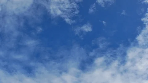 Time Lapse of White fluffy clouds in the blue sky background. Stock Footage 94224883