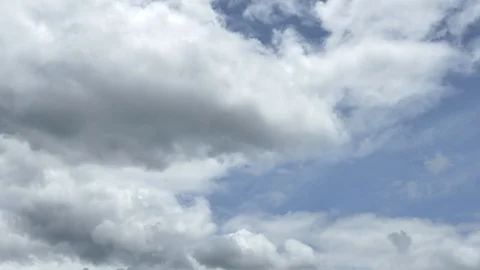Time Lapse of White fluffy clouds in the blue sky background. Stock Footage 94226250