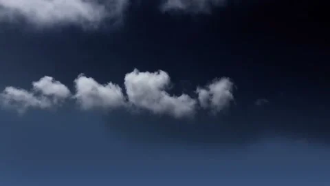 Time lapse of white fluffy clouds over blue sky isolated. Stock Footage 94859810