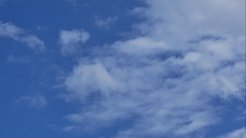 Time Lapse of White fluffy clouds in the blue sky background Video stock 109272636