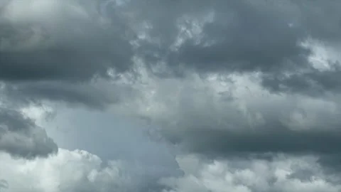 Time-lapse of a white fluffy cumulus Blue sky white clouds. Stock Footage 253389298