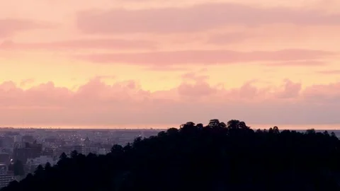 Time lapse of whiteout with the sunrise Stock Footage 233627529