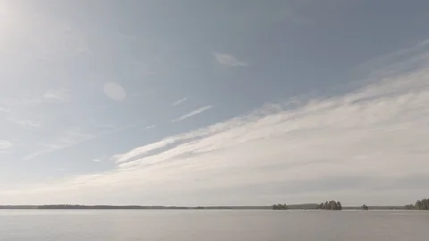 Time lapse whole day to sunset golden hour. Blue sky and clouds moving fast. Cg Stock Footage 90270954