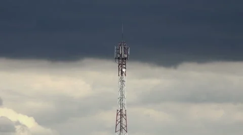 Time lapse wide view over antena Stock Footage 40210873