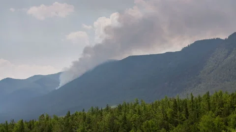 Time lapse wildfire Video stock 58915274