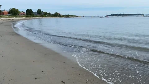 Time Lapse at Willard Beach in South Portland, Maine Stock Footage 168756115