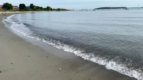 Time Lapse at Willard Beach in South Portland, Maine Stock Footage 168756197