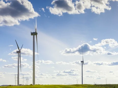 Time lapse-wind turbine Vídeo Stock 72848397