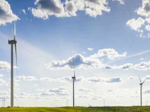 Time lapse-wind turbine Vídeo Stock 72848401