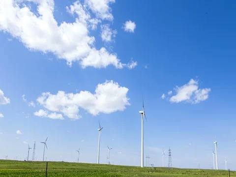 Time lapse-wind turbine Vídeo Stock 72848651