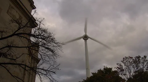 Time Lapse, Wind Turbine Toronto Stock Footage 34690176