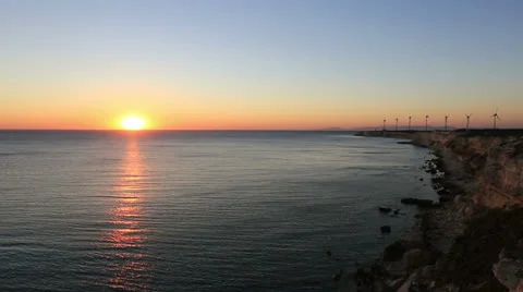 Time lapse wind turbine, windmill, green energy, renewable energy Stock Footage 26966442