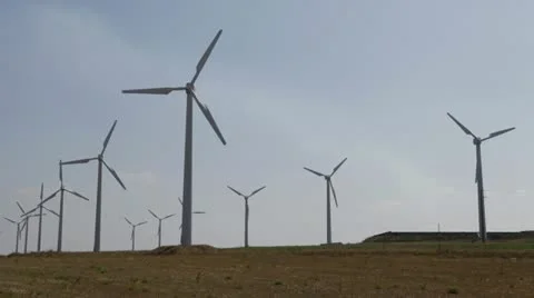 Time lapse windmill Stock Footage