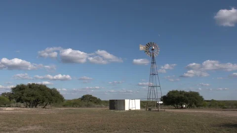 A time-lapse of a windmill in Texas, USA Stock Footage 106588384