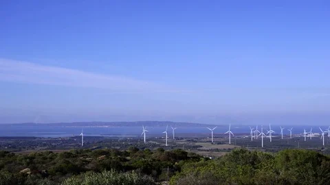 Time Lapse of a Windmills Stock Footage 82628782