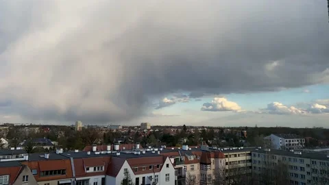 Time lapse windy cloudy day Poland Stock Footage 165989853