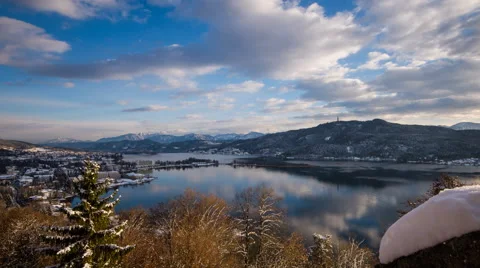 Time lapse - Winter at the lake Видео 58621756